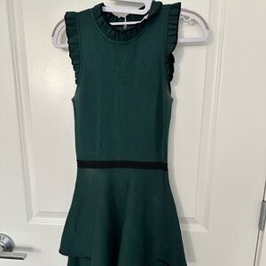 Parker Green and Black Ribbed Top